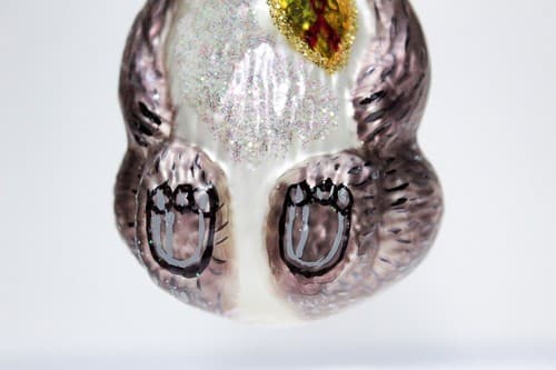 Vtg 1996 Christopher Radko "A Winter Bear's Heart" Glass Christmas Ornament - Thumbnail 4