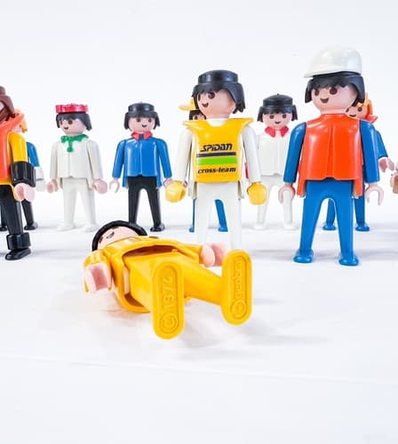 16 Vintage 1974 Geobra Playmobil People Toy Plastic Figures - Thumbnail 6