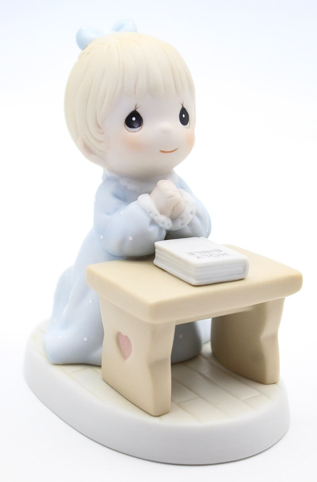 Precious Moments Lord Teach Us To Pray Enesco Porcelain Figurine 1994 - Thumbnail 6