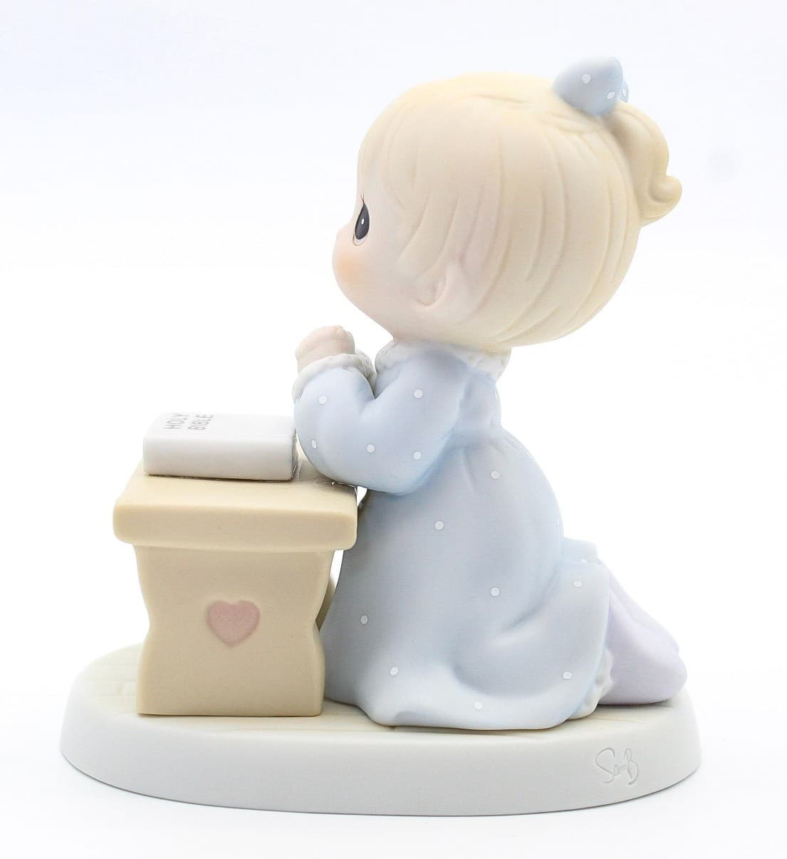 Precious Moments Lord Teach Us To Pray Enesco Porcelain Figurine 1994 - Thumbnail 2