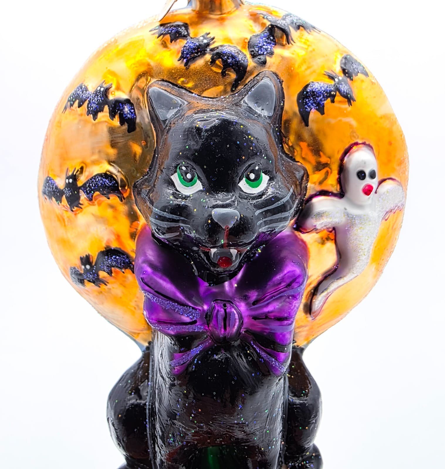 Christopher Radko Fright Night Frolic Halloween Christmas Glass Ornament 6" - Thumbnail 2