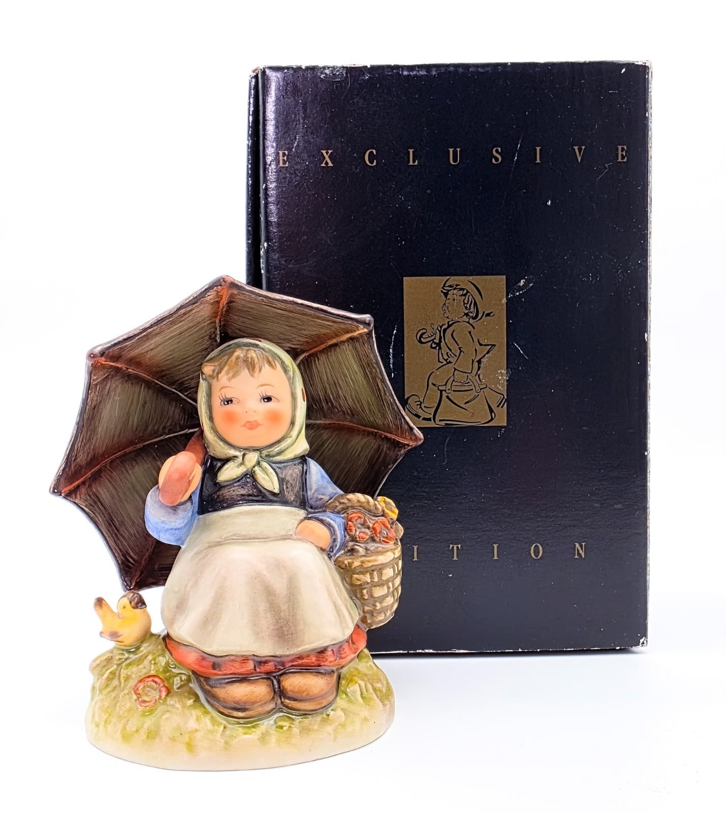 Hummel Goebel Smiling Through W. Germany Porcelain Figurine TMK6 In Box - Thumbnail 2