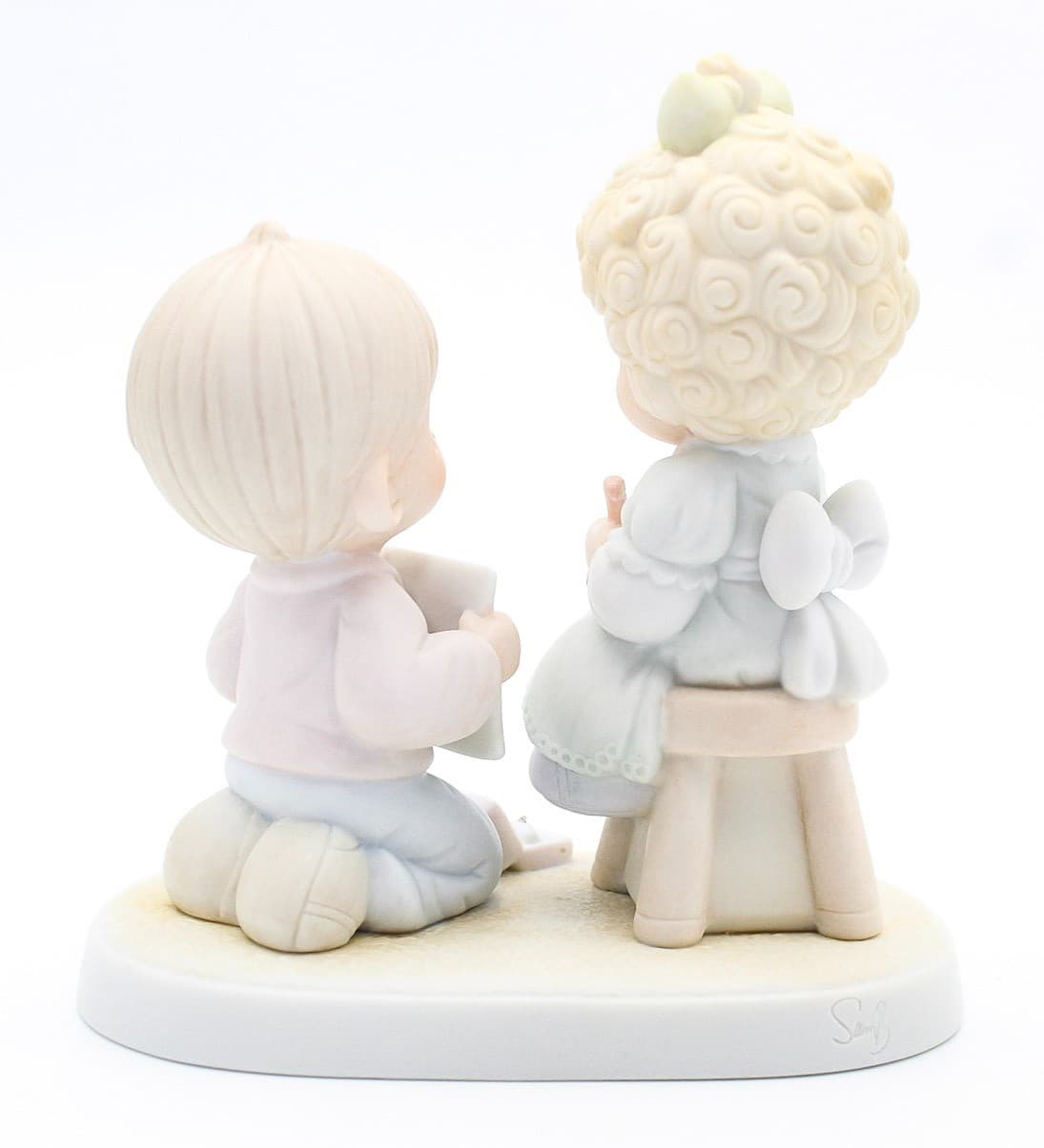 Precious Moments Wishing You A Perfect Choice Enesco Porcelain Figurine 1988 - Thumbnail 3