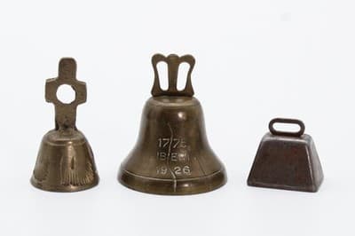 Vintage 1926 Liberty Bell United State Sesquicentennial Brass Bell Lot of 3 - Thumbnail 8