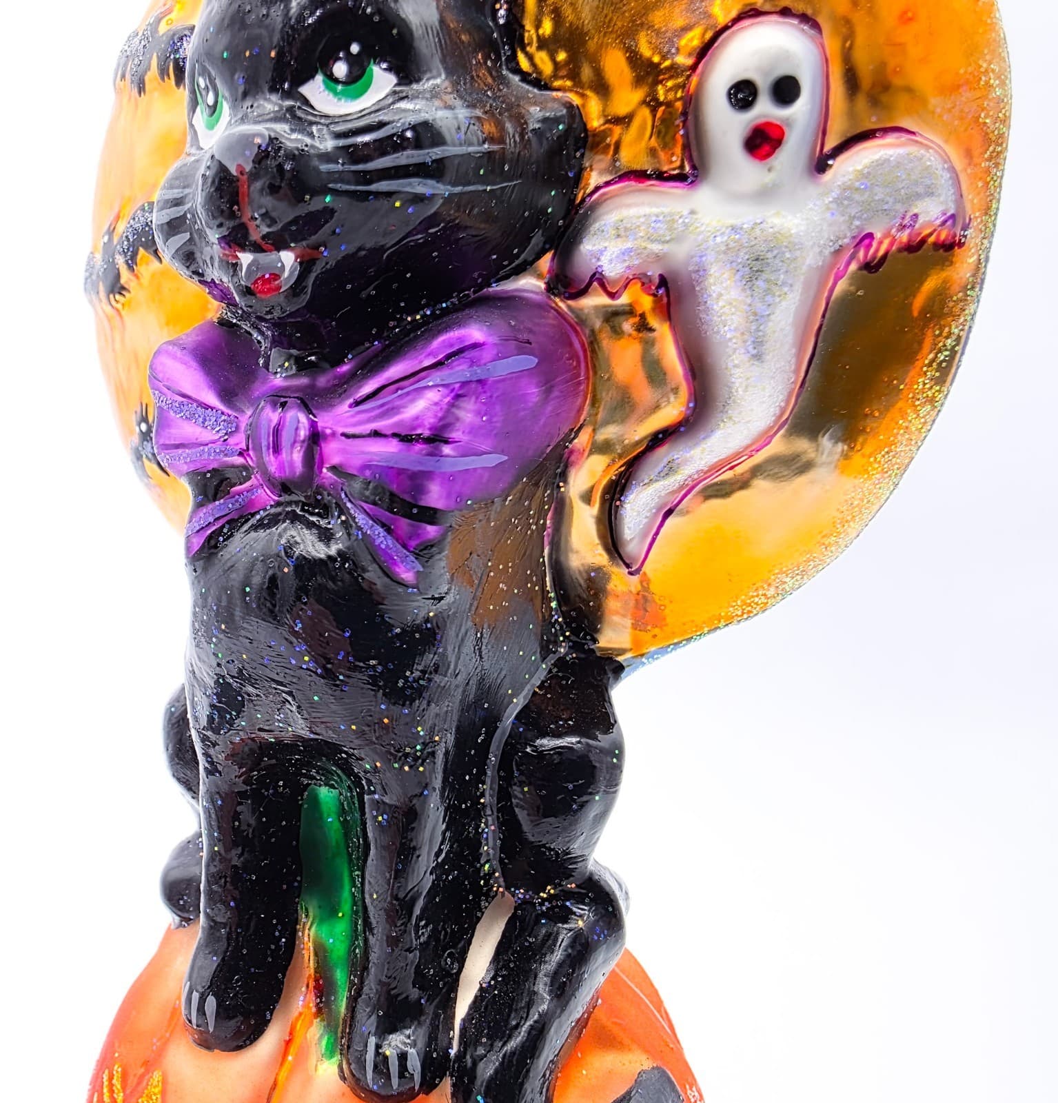 Christopher Radko Fright Night Frolic Halloween Christmas Glass Ornament 6" - Thumbnail 3