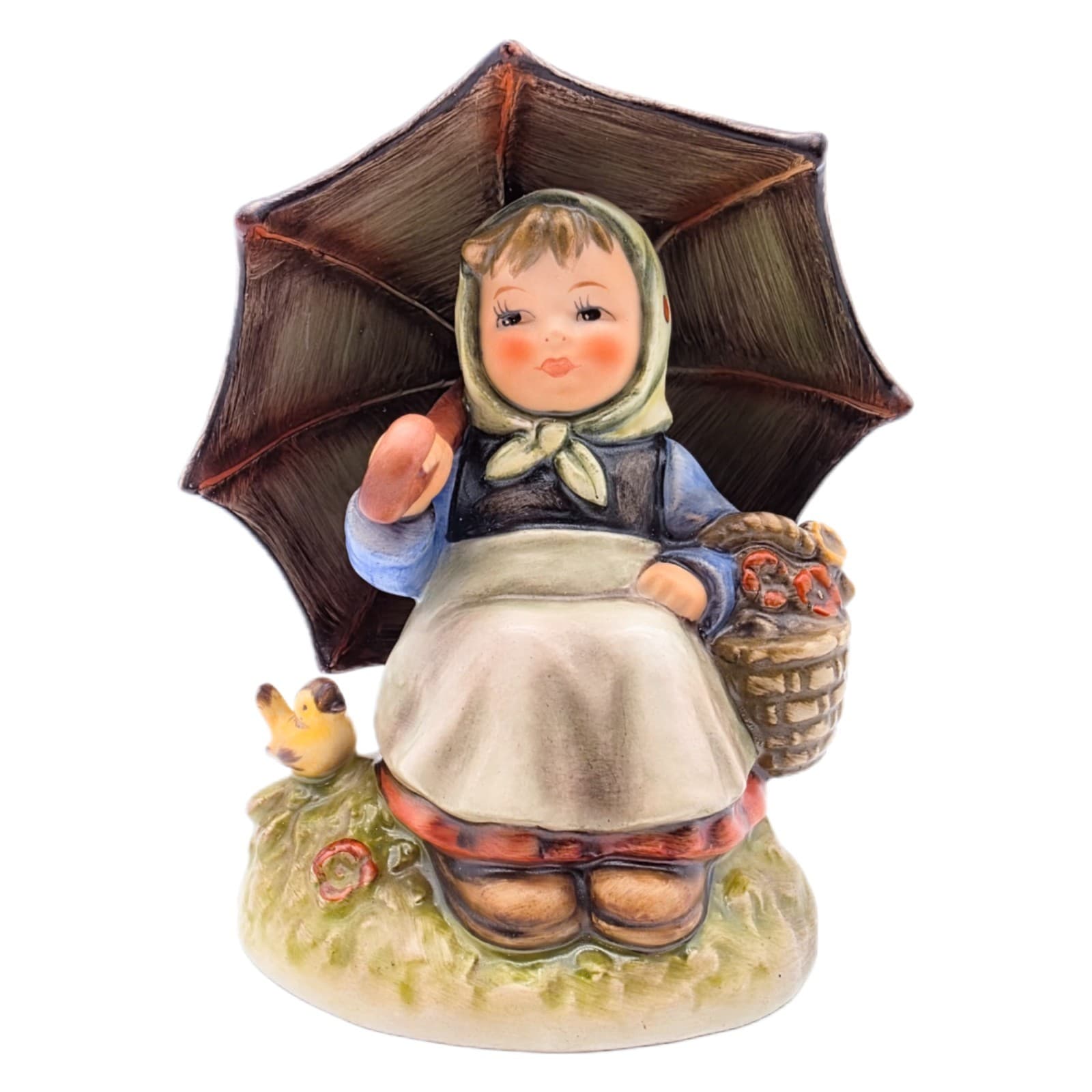 Hummel Goebel Smiling Through W. Germany Porcelain Figurine TMK6 In Box - Image 1