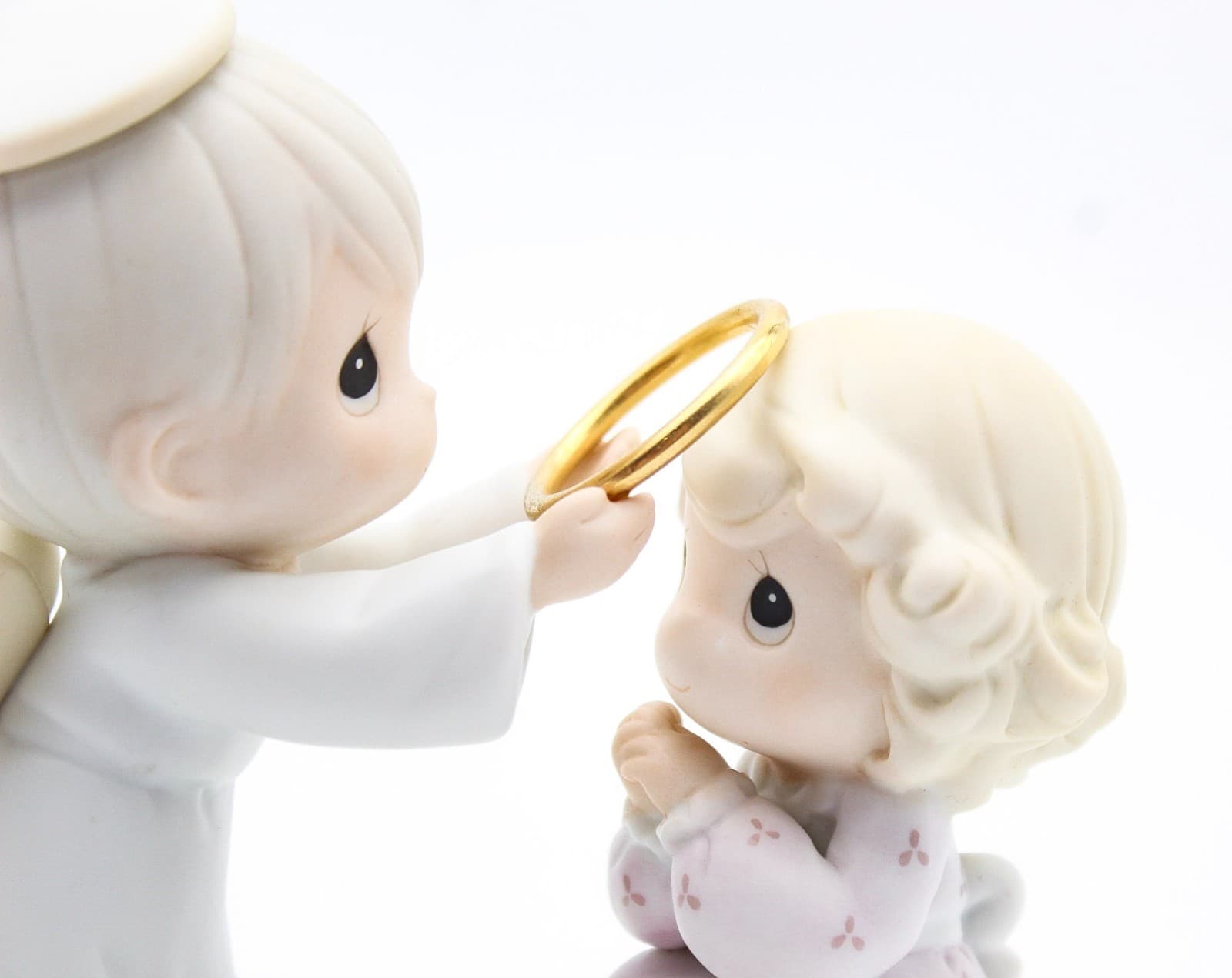 Precious Moments You Deserve A Halo Thank You Enesco Porcelain Figurine 1995 - Thumbnail 2