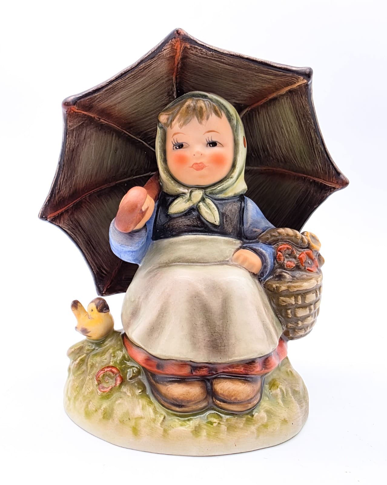 Hummel Goebel Smiling Through W. Germany Porcelain Figurine TMK6 In Box - Thumbnail 5