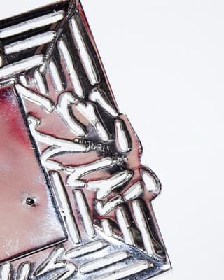 Vintage Sterling Silver Marcasite Large Floral Motid "D.G.T." Monogrammed Brooch - Thumbnail 7