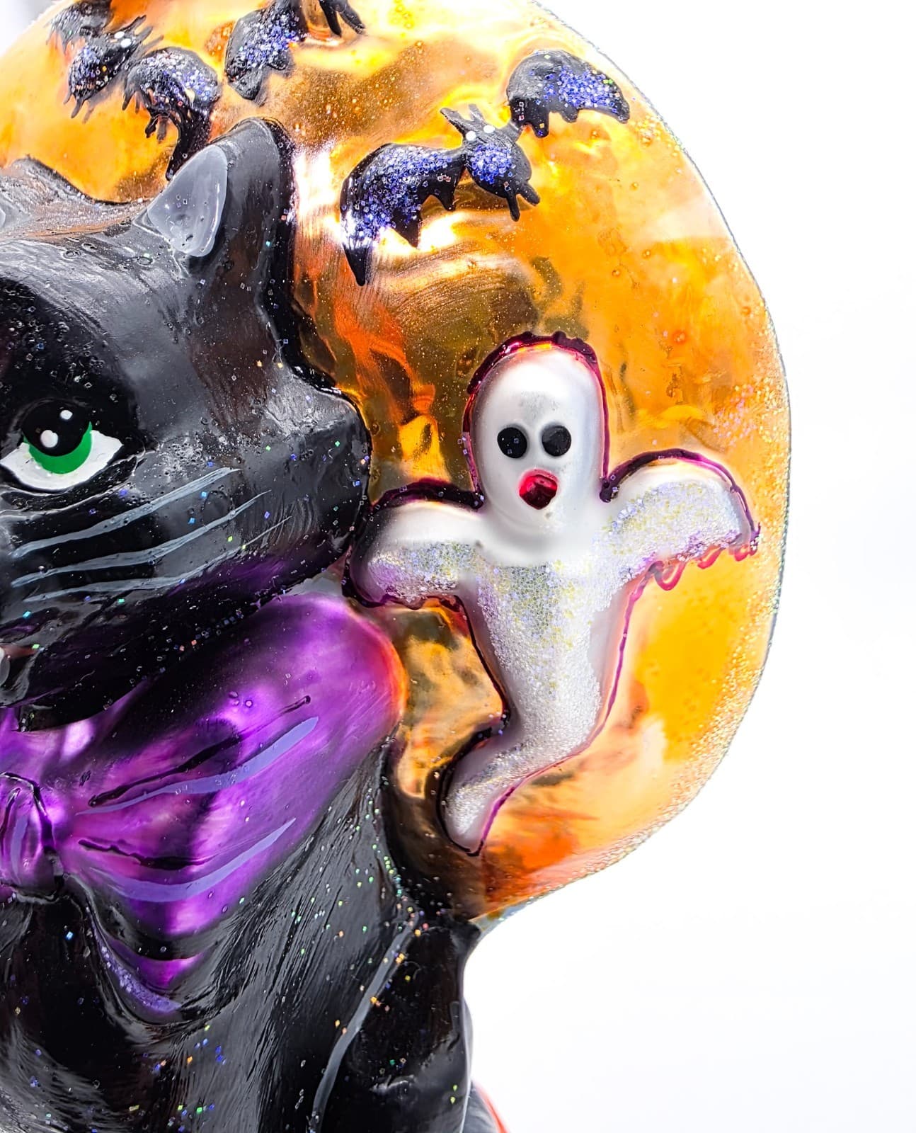 Christopher Radko Fright Night Frolic Halloween Christmas Glass Ornament 6" - Thumbnail 7