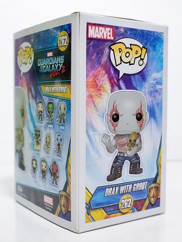 FUNKO POP Marvel Guardian Of The Galaxy Vol. 2 #262 "DRAX w/ GROOT" FYE Toy - Thumbnail 5