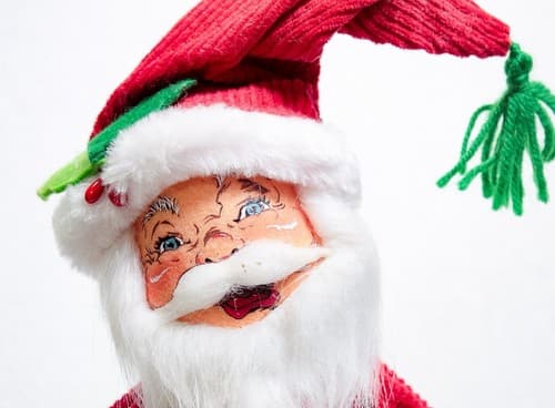 ANNALEE Mobilitee Vintage Traditional Santa Christmas Artisan Doll 15" w/ Tag - Thumbnail 2