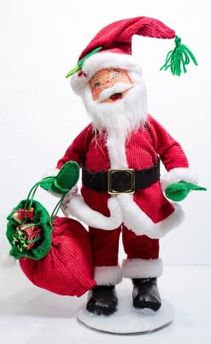 ANNALEE Mobilitee Vintage Traditional Santa Christmas Artisan Doll 15" w/ Tag - Thumbnail 8