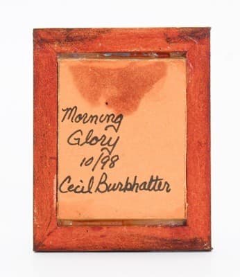 Miniature Dollhouse 1998 "Morning Glory" Oil Painting by Cecil Burkhatter OOAK - Thumbnail 2