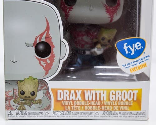 FUNKO POP Marvel Guardian Of The Galaxy Vol. 2 #262 "DRAX w/ GROOT" FYE Toy - Thumbnail 4