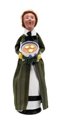 Byers' Choice 2007 Williamsburg Colonial Woman With Wassail Bowl Christmas Doll - Image 1