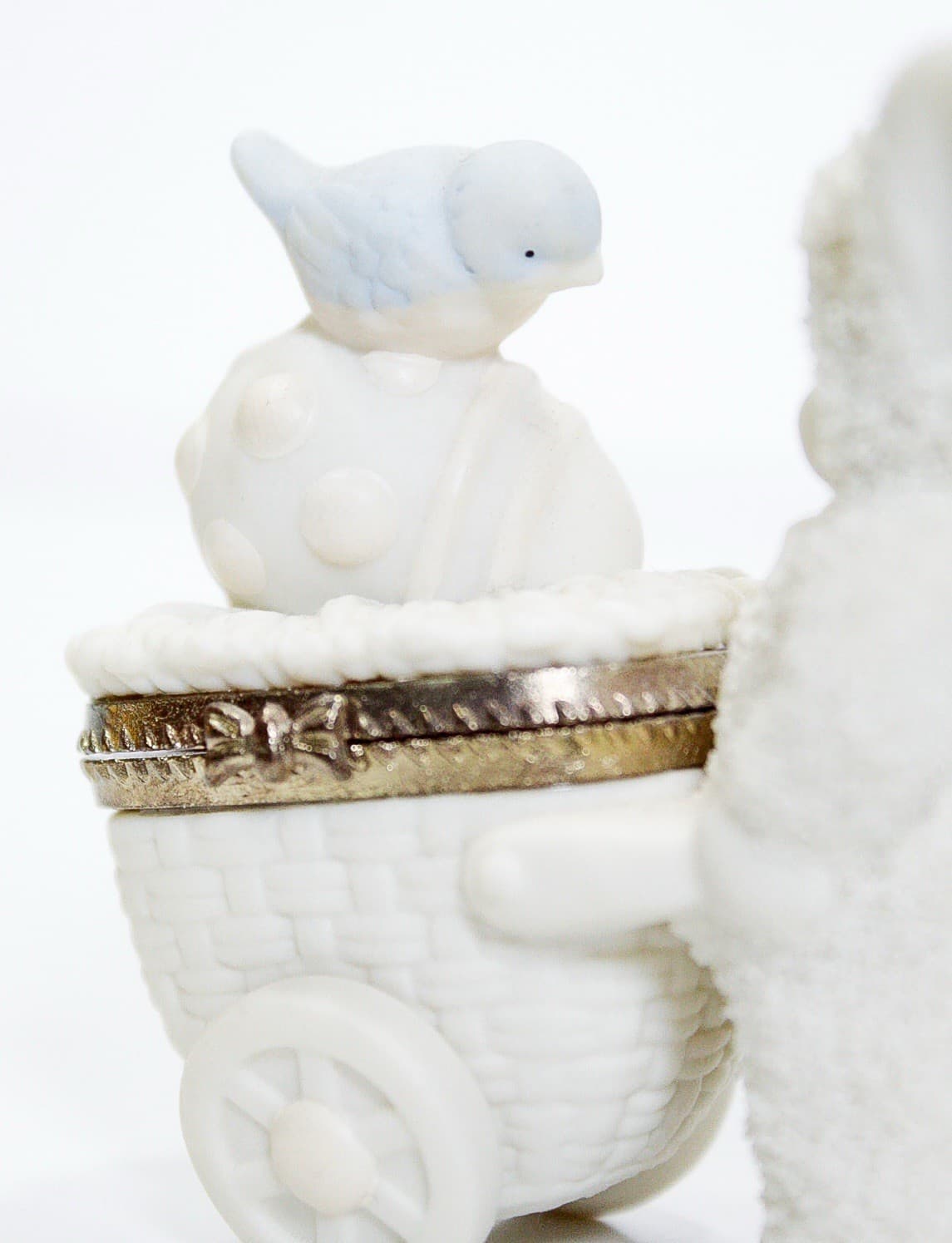 DEPARTMENT 56 Easter Snowbabies "Happy Easter" Porcelain Trinket Box - Thumbnail 3