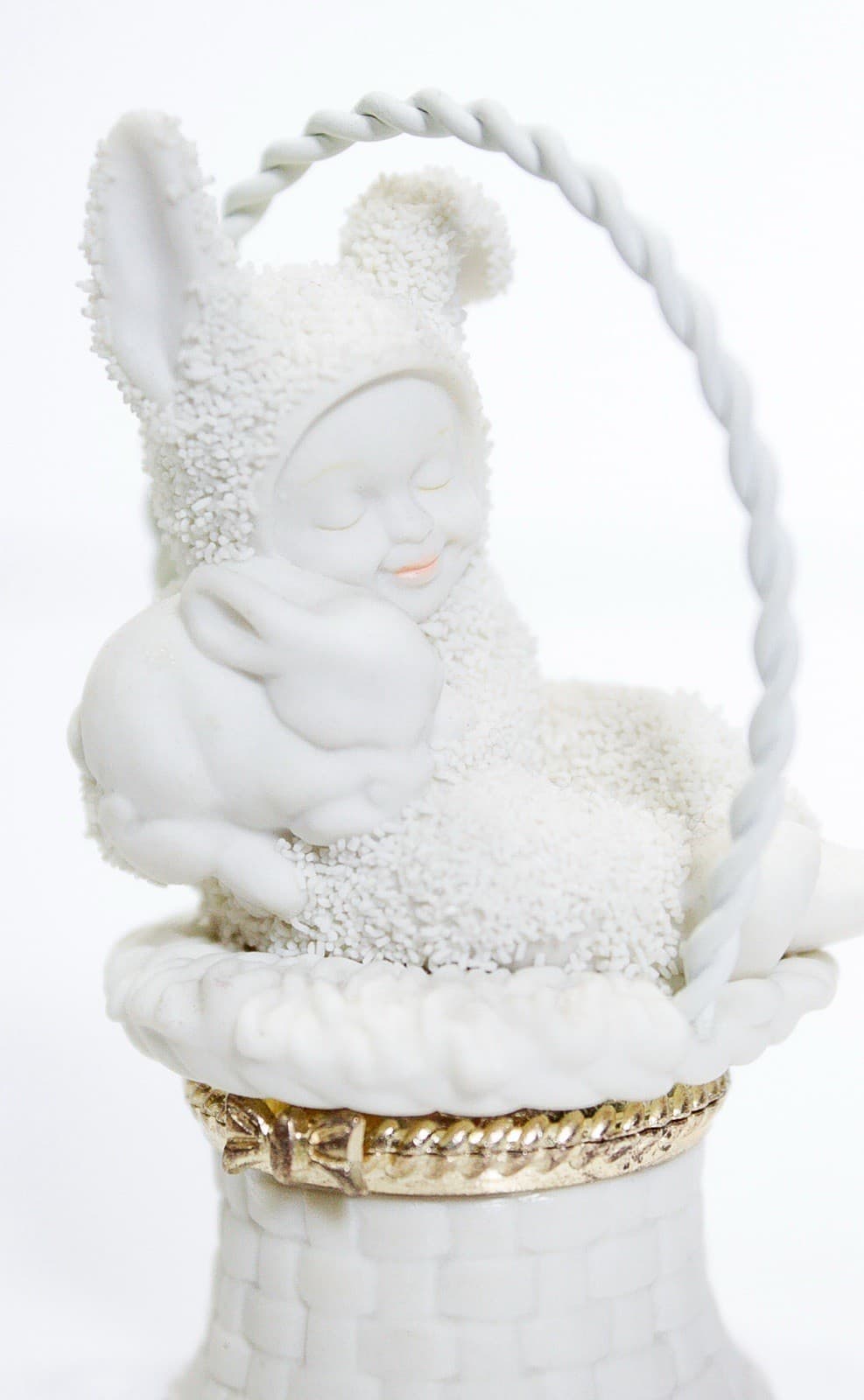 DEPARTMENT 56 Easter Snowbabies Hand Painted Porcelain Hinged Trinket Box - Thumbnail 2