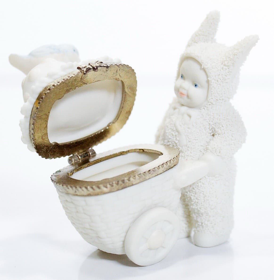 DEPARTMENT 56 Easter Snowbabies "Happy Easter" Porcelain Trinket Box - Thumbnail 6