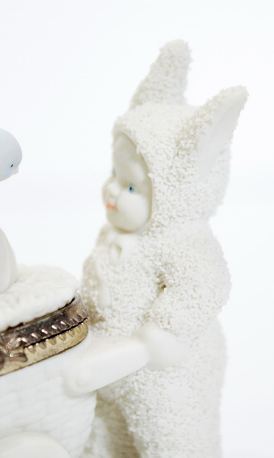 DEPARTMENT 56 Easter Snowbabies "Happy Easter" Porcelain Trinket Box - Thumbnail 2