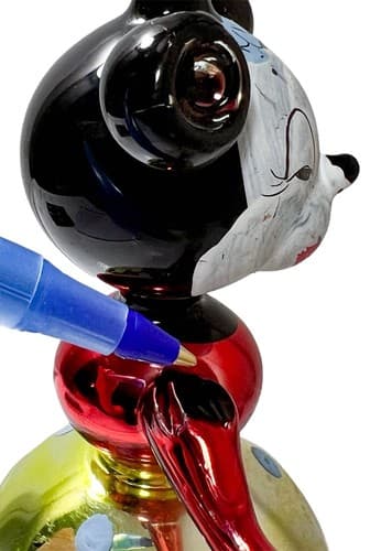 CHRISTOPHER RADKO Kissing Minnie Mouse Blown Glass Disney Christmas Ornament - Thumbnail 4