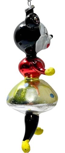 CHRISTOPHER RADKO Kissing Minnie Mouse Blown Glass Disney Christmas Ornament - Thumbnail 3