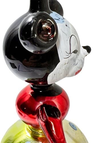 CHRISTOPHER RADKO Kissing Minnie Mouse Blown Glass Disney Christmas Ornament - Thumbnail 5