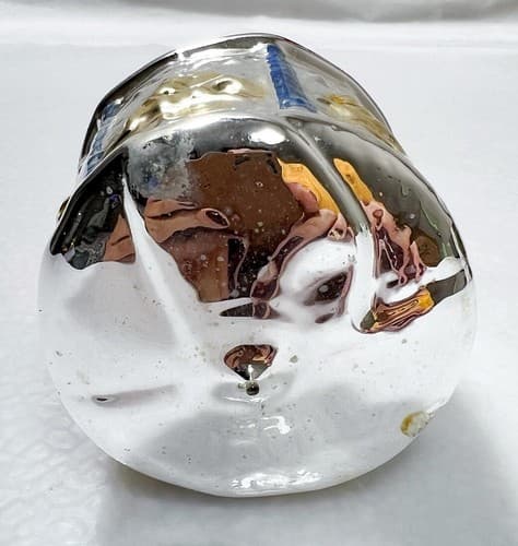 Vintage West Germany Carousel Motif Glass Christmas Ornament - Thumbnail 2