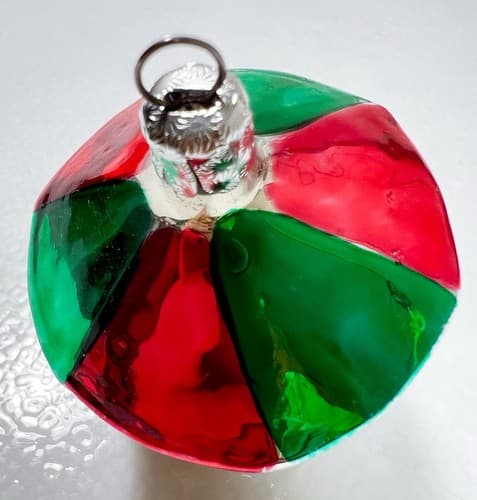 Vintage West Germany Carousel Motif Glass Christmas Ornament - Thumbnail 4