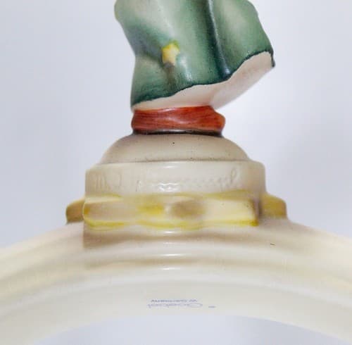 GOEBEL HUMMEL W. Germany Angel Lights Candle Holder Hand Painted Porcelain - Thumbnail 7