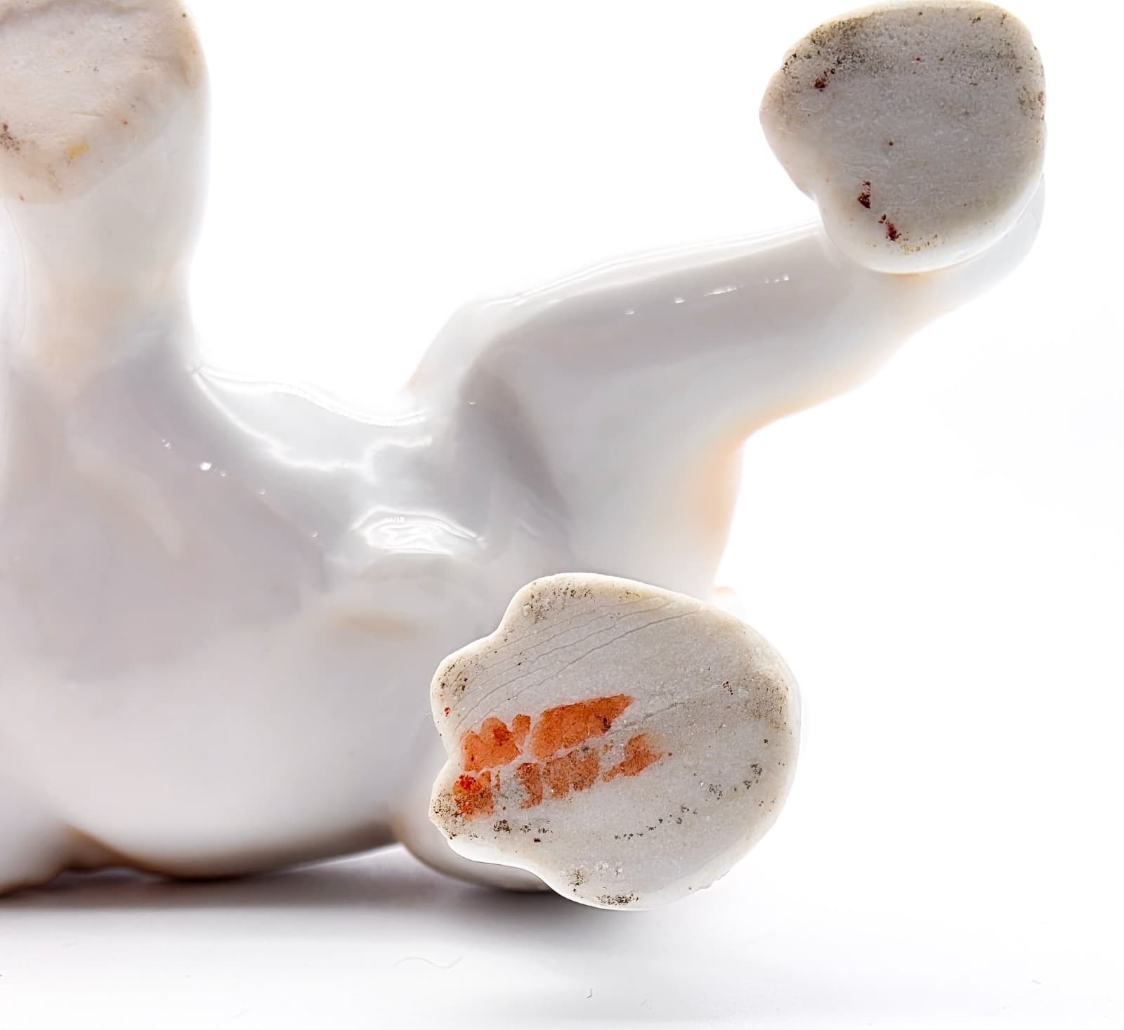 Vintage English Bulldog Dog Blue Collar Made In Japan 1950's Porcelain Figurine - Thumbnail 9