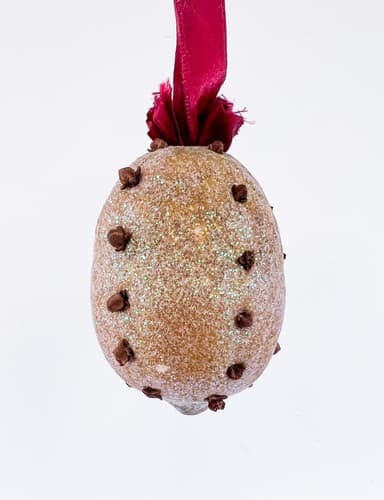 3 Vintage Department 56 Sugared & Spice Clove Pear Orange Lemon Fruit Ornament - Thumbnail 8