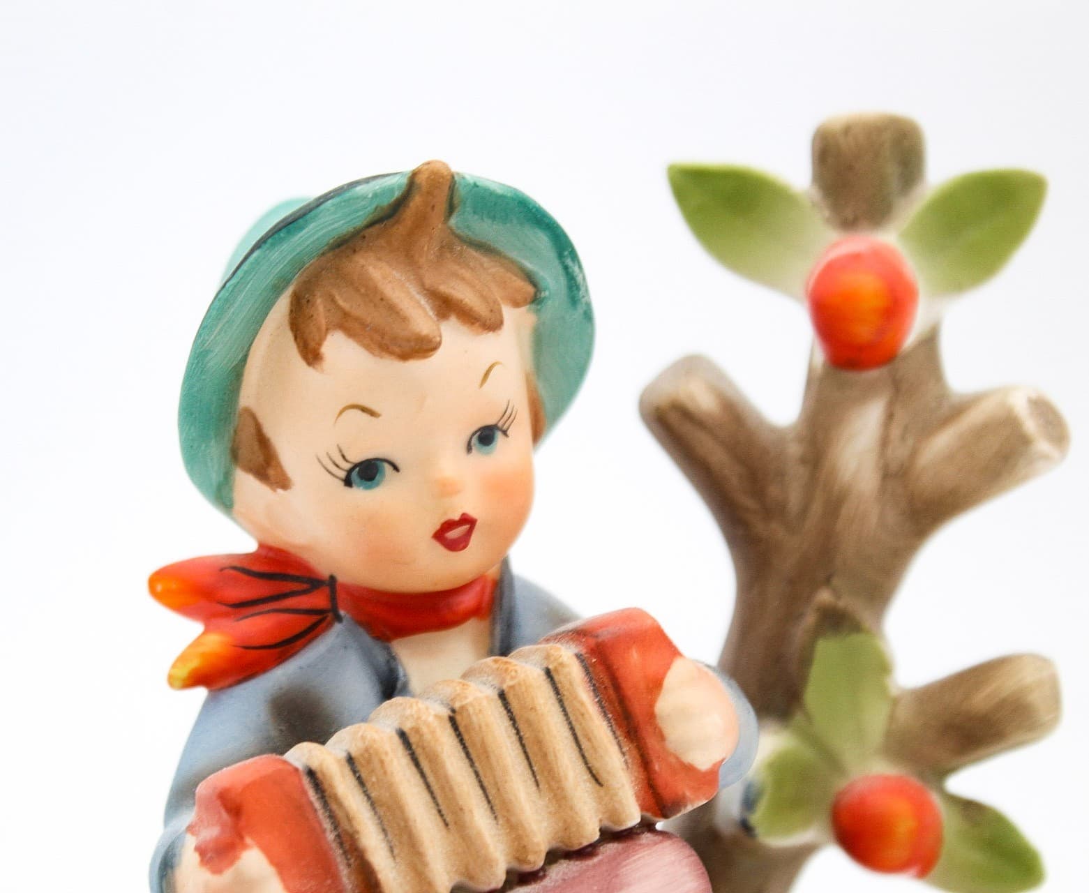 Erich Stauffer Vintage Hand Painted By The Old Apple Tree Porcelain Figure 5.5" - Thumbnail 7