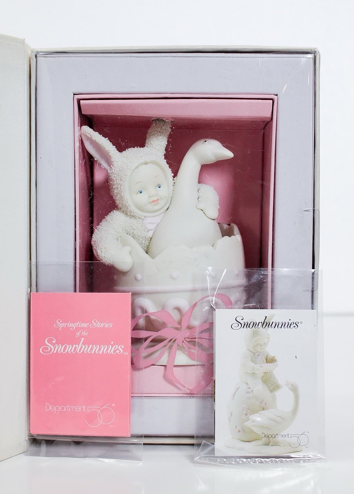 DEPT 56 Springtime Stories Of The Snowbabies Double Yolk Porcelain Figurine NIB - Image 1