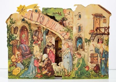 Vintage HACO West Germany Nativity Scene Child's Advent Christmas Calendar - Thumbnail 5