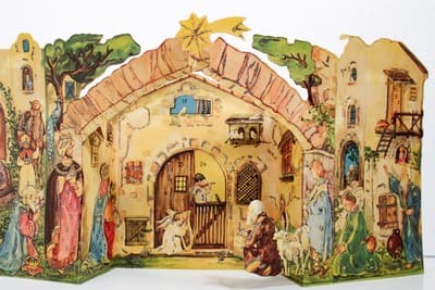 Vintage HACO West Germany Nativity Scene Child's Advent Christmas Calendar - Thumbnail 3