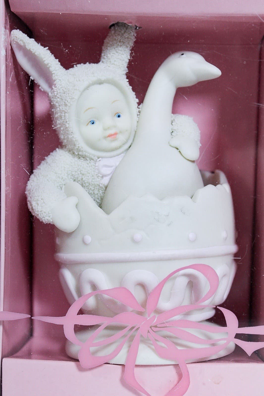 DEPT 56 Springtime Stories Of The Snowbabies Double Yolk Porcelain Figurine NIB - Thumbnail 3