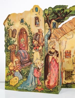 Vintage HACO West Germany Nativity Scene Child's Advent Christmas Calendar - Thumbnail 2