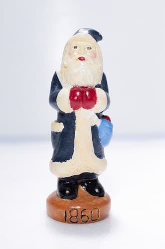 Vintage Dated Hand Painted Santa Claus 1986 Christmas Figurine - Thumbnail 5