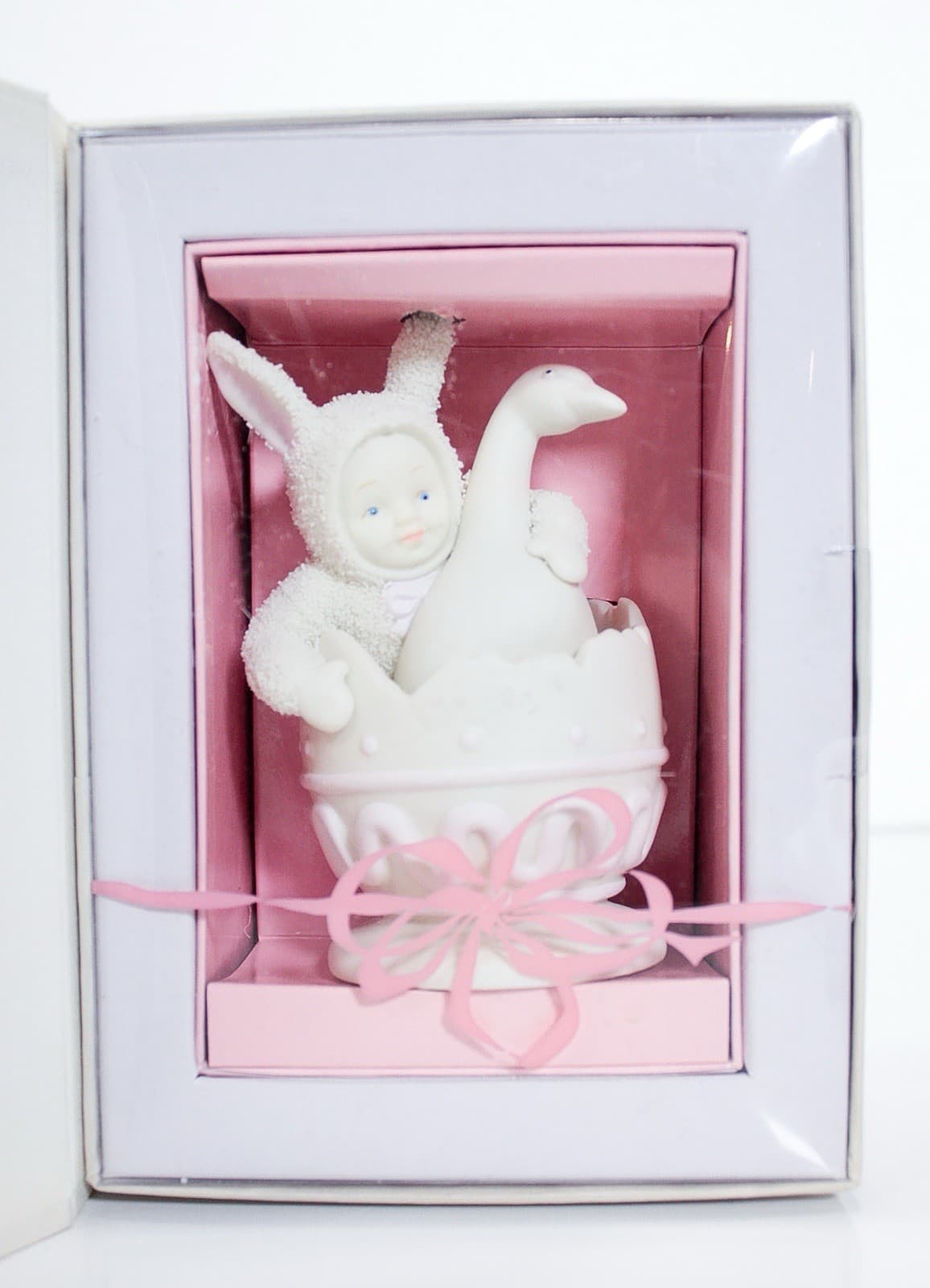 DEPT 56 Springtime Stories Of The Snowbabies Double Yolk Porcelain Figurine NIB - Thumbnail 2
