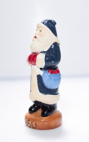 Vintage Dated Hand Painted Santa Claus 1986 Christmas Figurine - Thumbnail 6