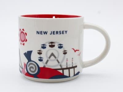Starbucks 2016 New Jersey Ceramic Large Collectible Coffee Mug - Thumbnail 8