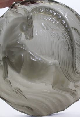 ROSENTHAL 1980 Art Glass "Jahresteller Pegasus" Annual Plate by ERNST FUCHS - Thumbnail 2