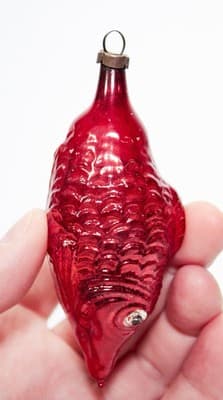 3 Antique European Mercury Glass Multicolor Christmas Ornaments RARE - Thumbnail 6