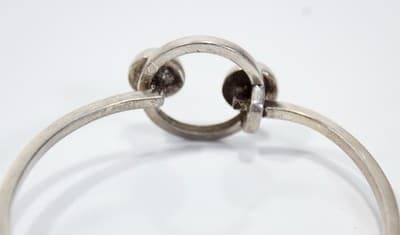 Vintage Sterling Silver 925 Ball & Eye Closure Mexico Bracelet - Thumbnail 6