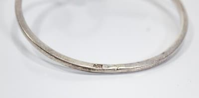 Vintage Sterling Silver 925 Ball & Eye Closure Mexico Bracelet - Thumbnail 3