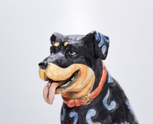 Vintage JIM SHORE Heartwood Creek "Roddie" Rottweiler Dog Figure Sculpture - Thumbnail 2