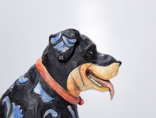 Vintage JIM SHORE Heartwood Creek "Roddie" Rottweiler Dog Figure Sculpture - Thumbnail 7