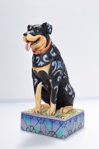 Vintage JIM SHORE Heartwood Creek "Roddie" Rottweiler Dog Figure Sculpture - Thumbnail 5