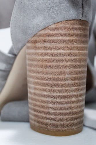 Raye Mira Heels Revolving Clothing Suede Smoke Gray Sandal Shoe Size 35.5 - Thumbnail 9